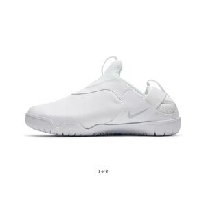 Nike White Slip-On Training Sneakers with Subtle Swoosh
